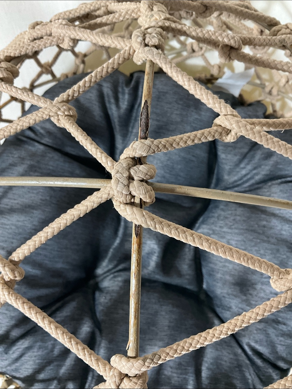 Woven Rope Cat Bed with Cushion - Picture 7 of 16